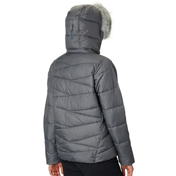 New! COLUMBIA Removable Hood Faux Fur Insulated Jacket Coat Peak to Park NWOT - Picture 2 of 3